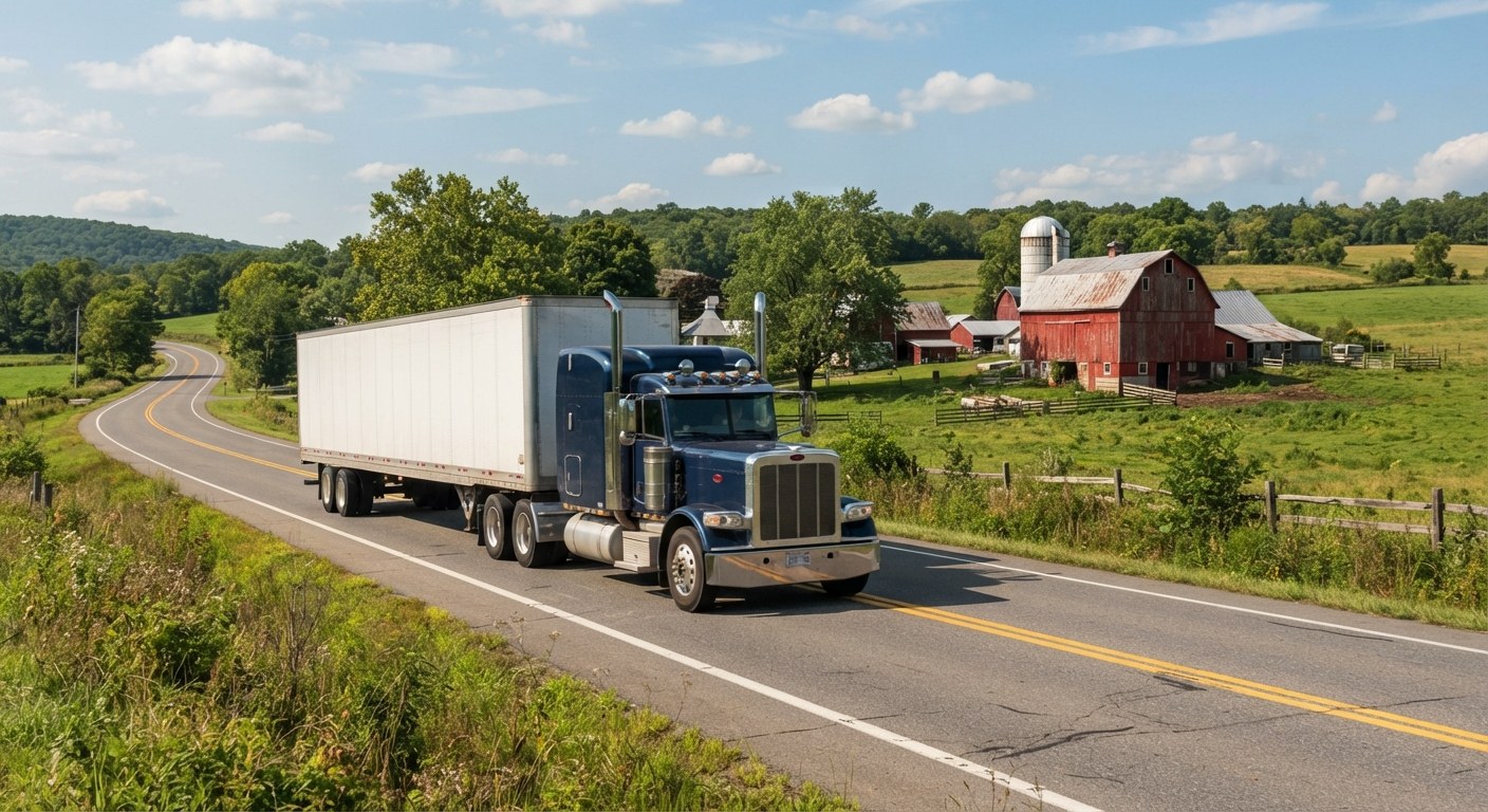 Car carrier transporting vehicles
